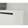 Sauder Shoe Storage Cabinet White 3a , Two tilt-out doors conceal shoe storage compartments 428220